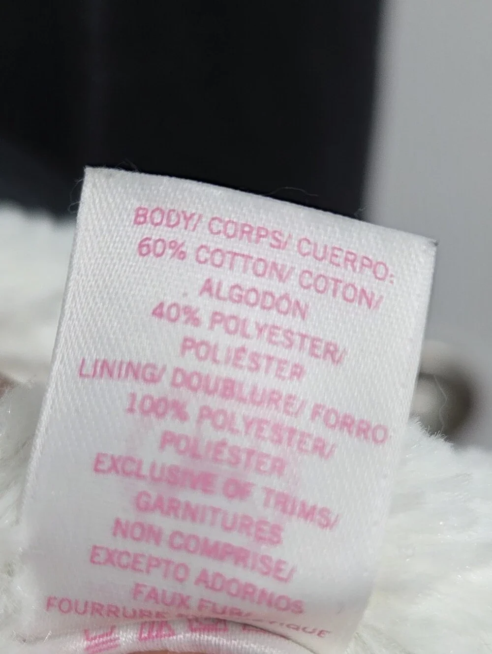 Y2K PINK Victoria's Secret Black Jacket with Cream Sherpa Lining